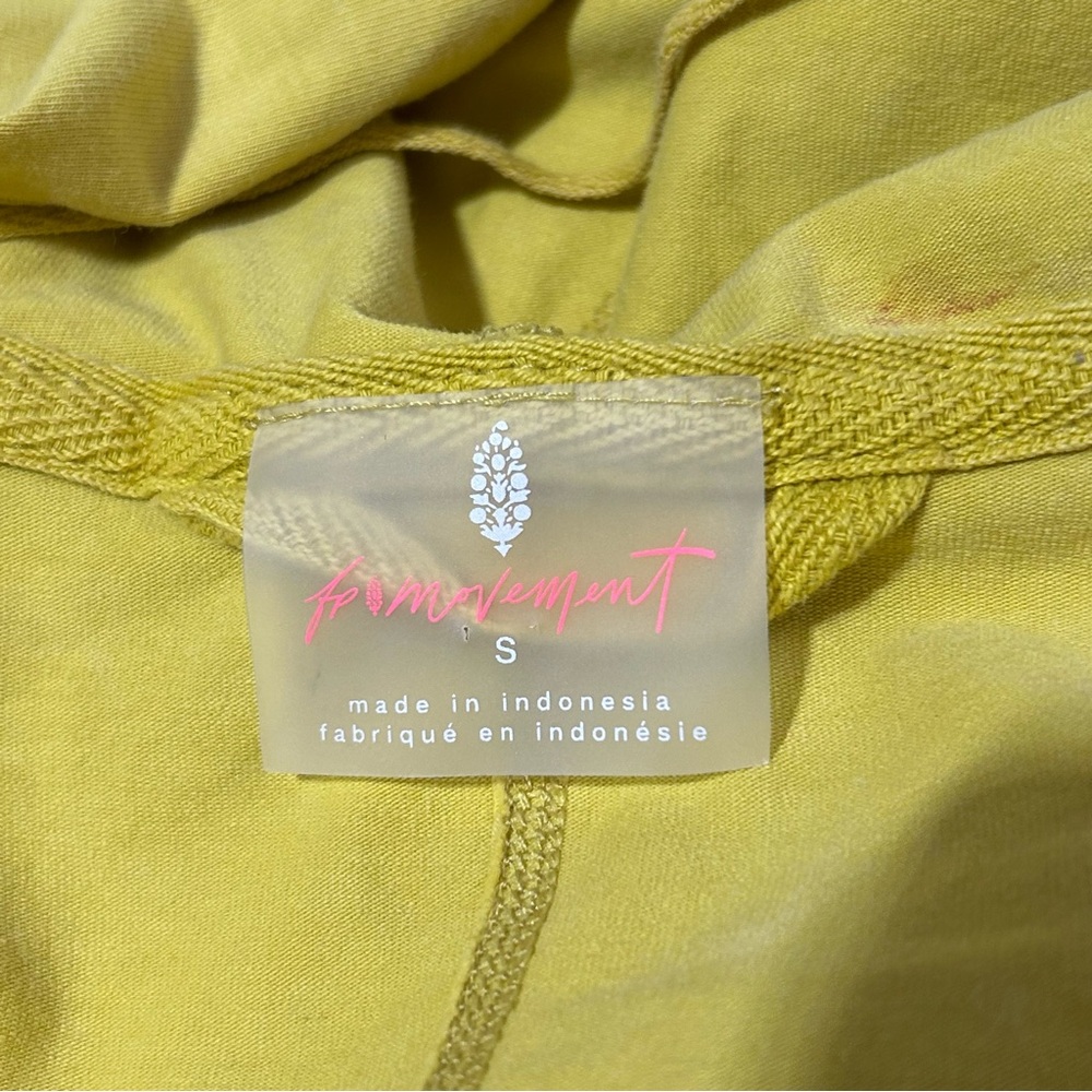 Free People Movement Hot Shot Long Sleeve Jumpsuit One Piece Yellow Small - Picture 10 of 16
